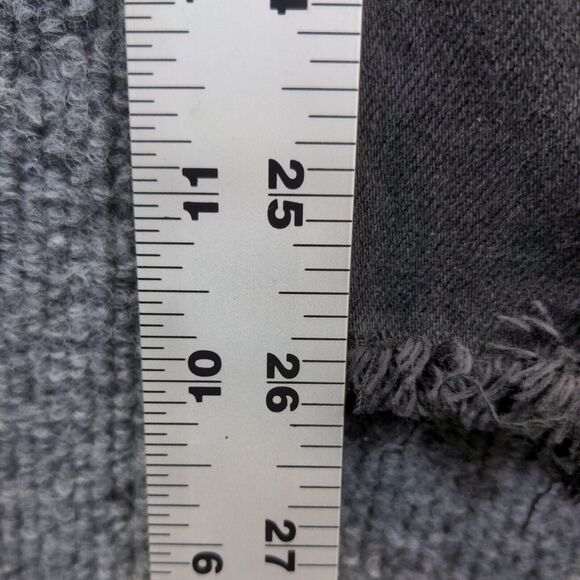 Terra & Sky Women's Skinny Leg Jeans Black Plus 24W Denim Frayed Hem - Picture 10 of 10